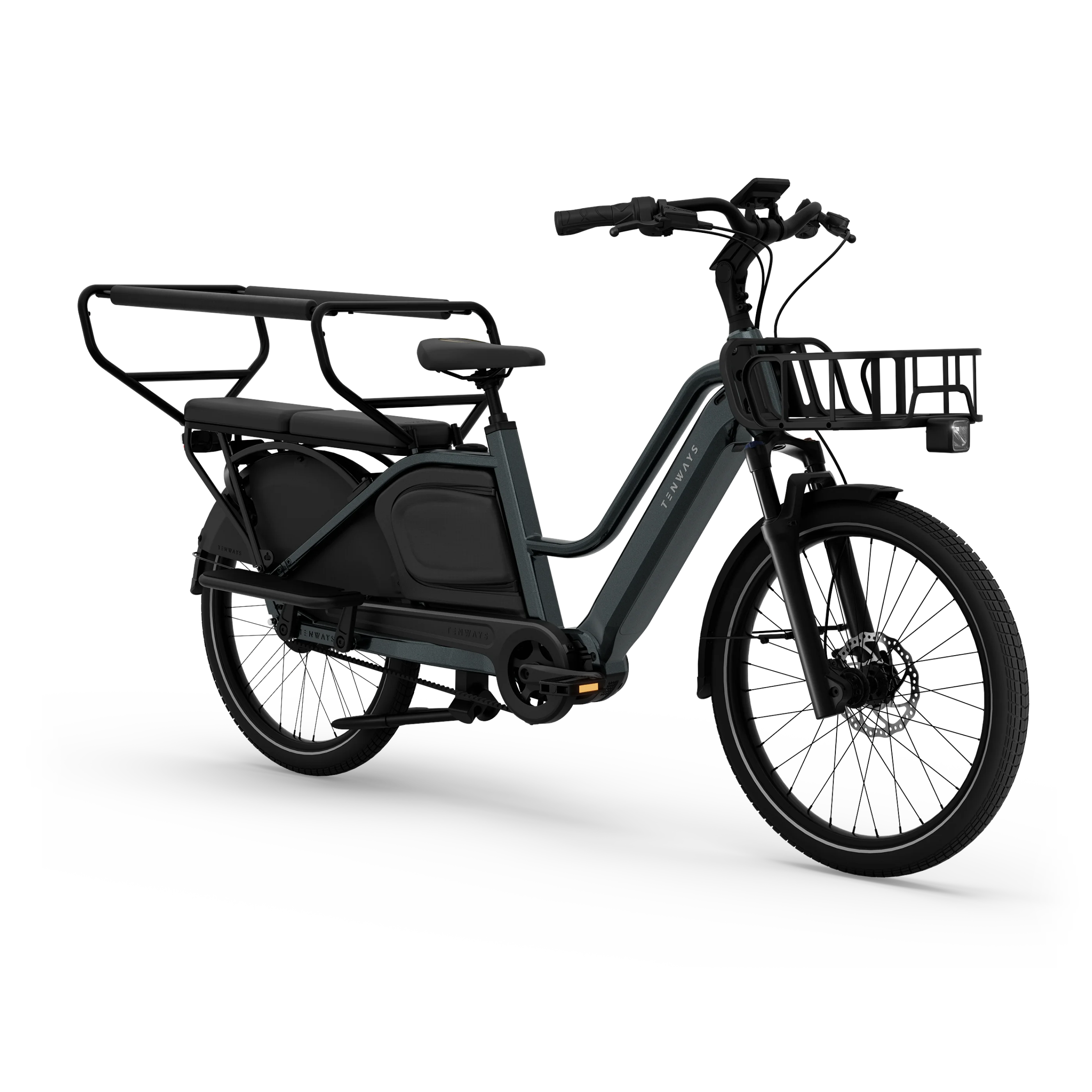 tenways-longtail-cargo-e-bike-mit-720-wh-akku-gates-cdx-riemen-und-enviolo-schal image 2